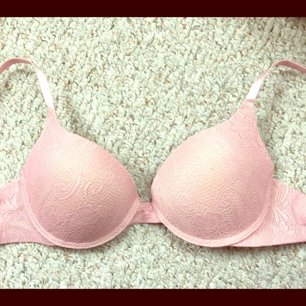Laura Ashley Pink Lace Bra